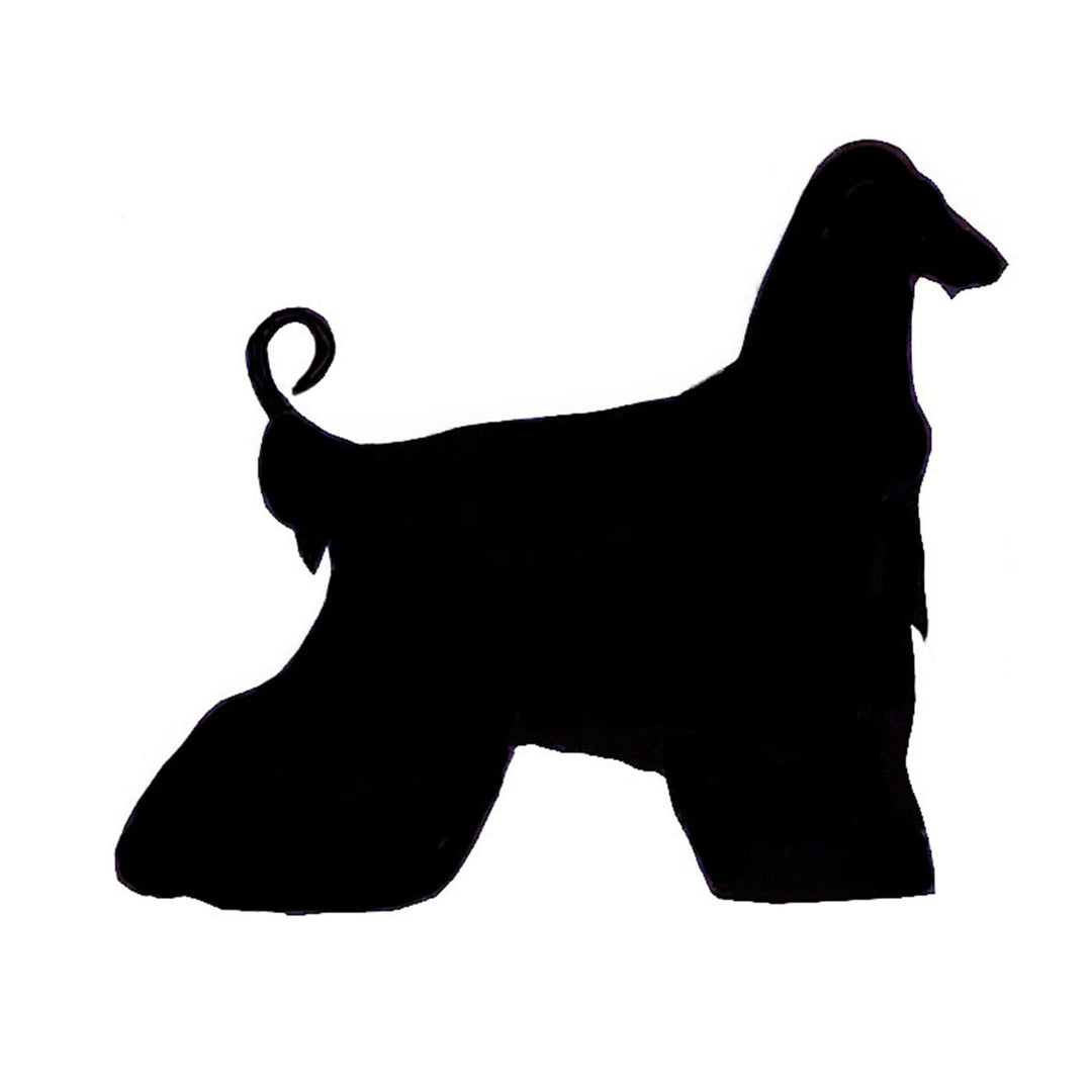 Afghan Hound Silhouette