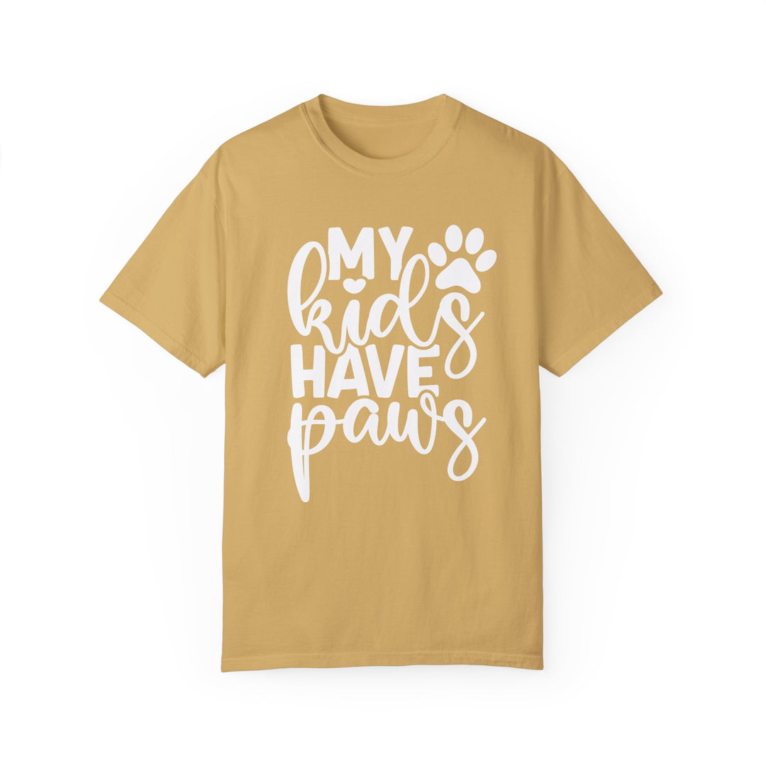 My Kids Have Paws Comfort Colors t-shirt Sizes 2XL-4XL Multiple Colors