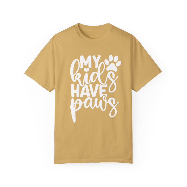 My Kids Have Paws Comfort Colors t-shirt Sizes 2XL-4XL Multiple Colors