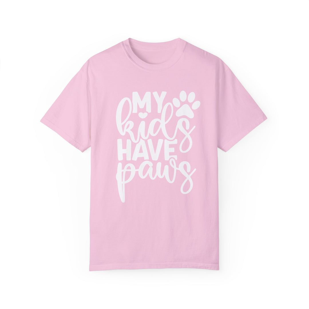 My Kids Have Paws Comfort Colors t-shirt Sizes 2XL-4XL Multiple Colors