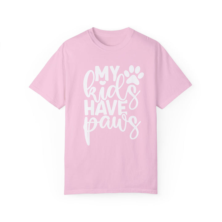 My Kids Have Paws Comfort Colors t-shirt Sizes S-XL Multiple Colors