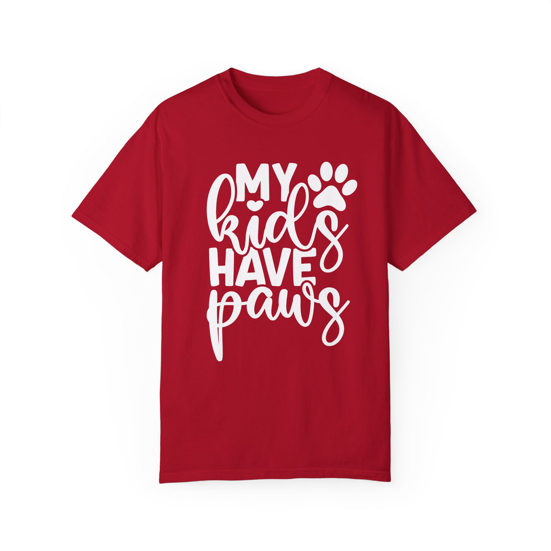 My Kids Have Paws Comfort Colors t-shirt Sizes 2XL-4XL Multiple Colors