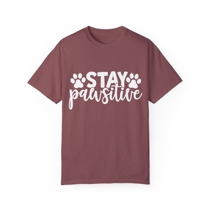 Stay Pawsitive Comfort Colors t-shirt Sizes 2XL-4XL Multiple Colors