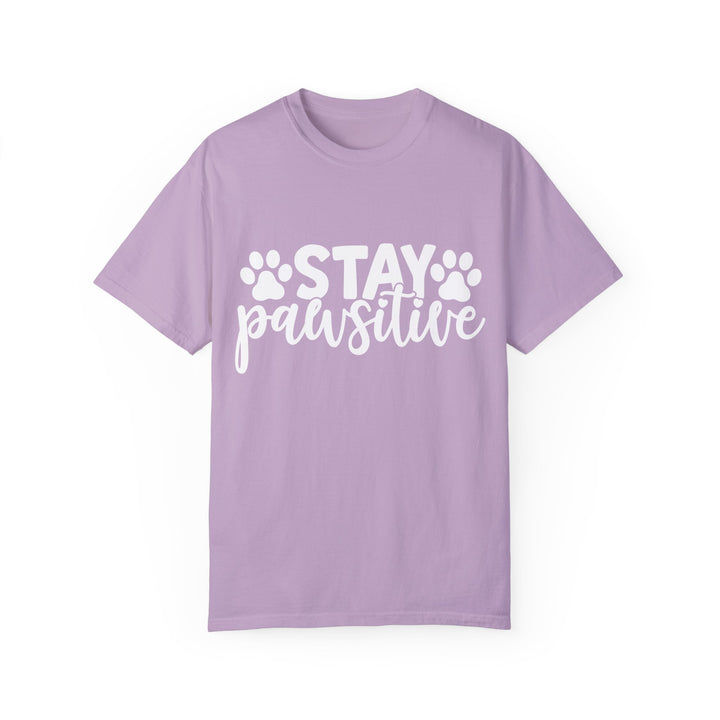 Stay Pawsitive Comfort Colors t-shirt Sizes 2XL-4XL Multiple Colors