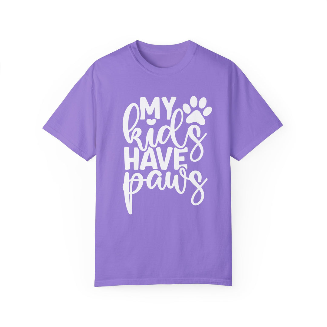 My Kids Have Paws Comfort Colors t-shirt Sizes 2XL-4XL Multiple Colors