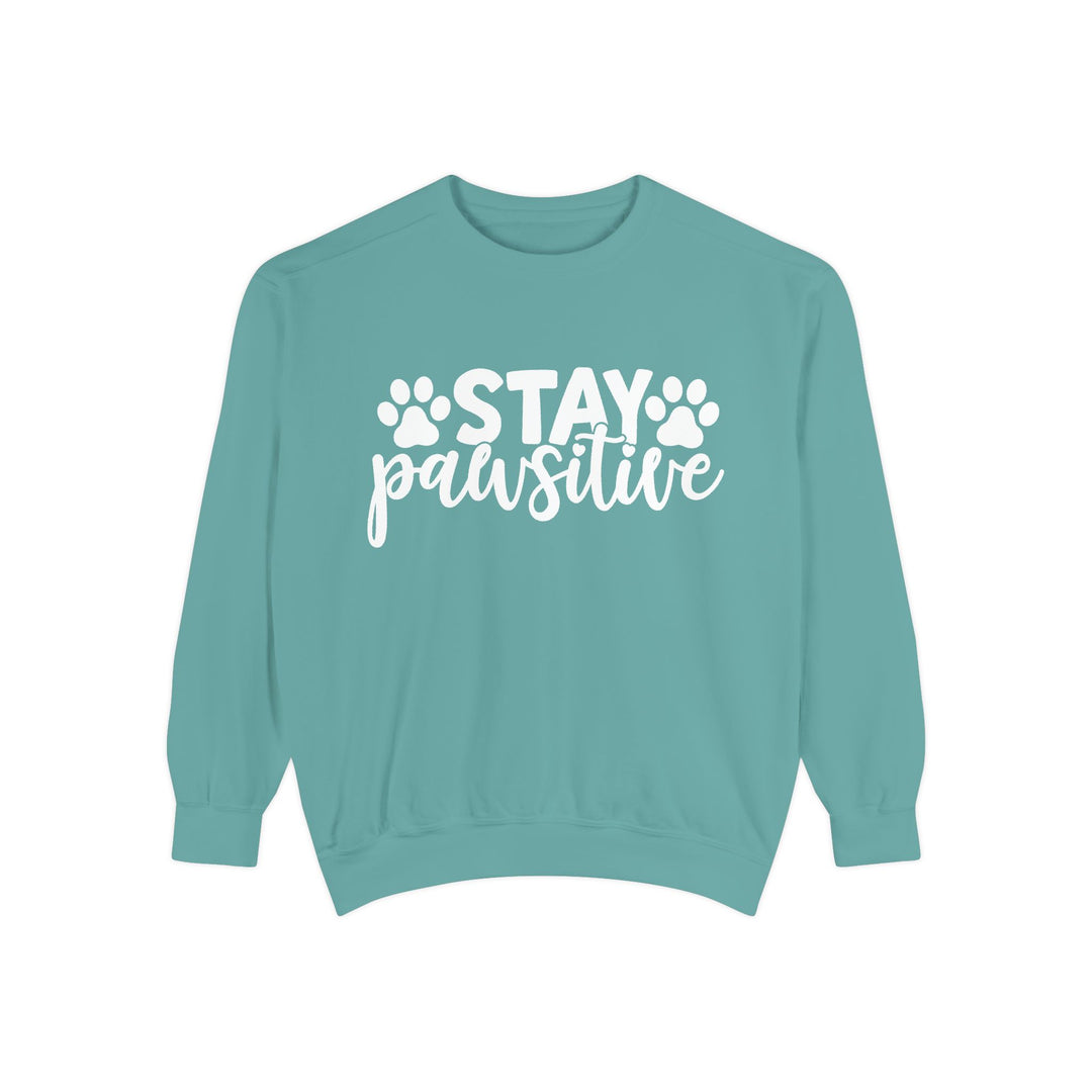 Stay Pawsitive - Comfort Colors Sweatshirt Sizes S-XL - relaxed fit Pet Lover clothing