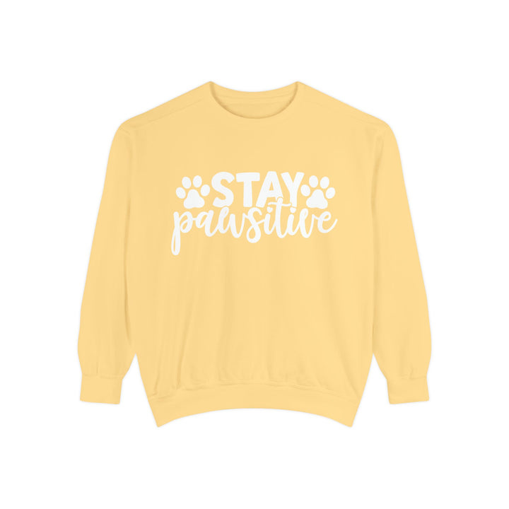 Stay Pawsitive - Comfort Colors Sweatshirt Sizes S-XL - relaxed fit Pet Lover clothing