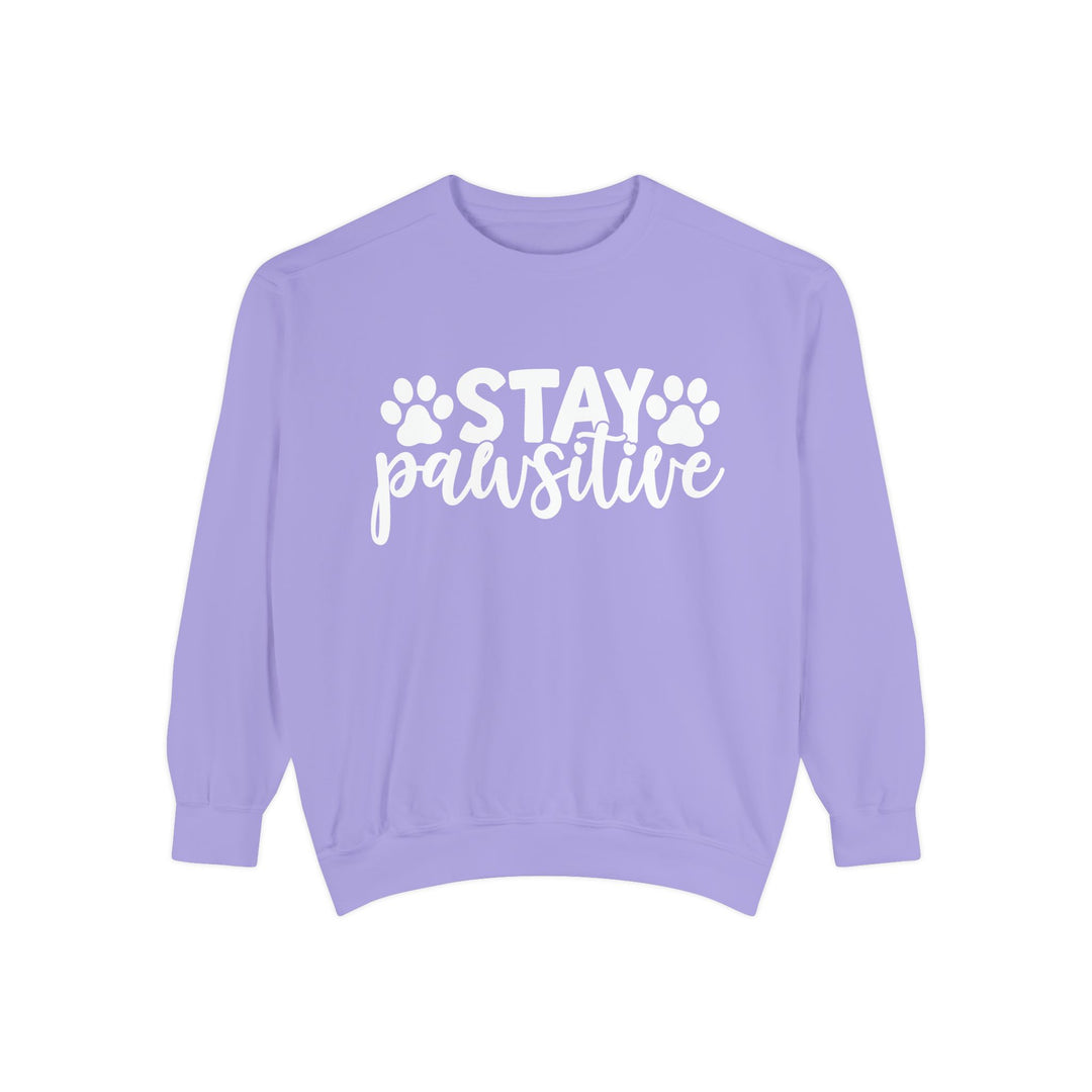 Stay Pawsitive - Comfort Colors Cozy Sweatshirt Sizes 2XL & 3XL Multiple Colors