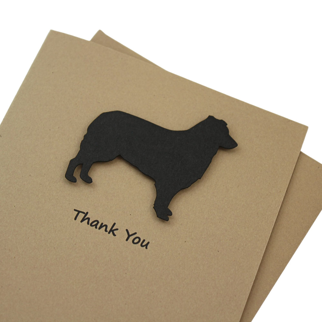 Border Collie Thank You Card 10 Pack or Single Card Dog Greeting Cards Dog Thank You Card