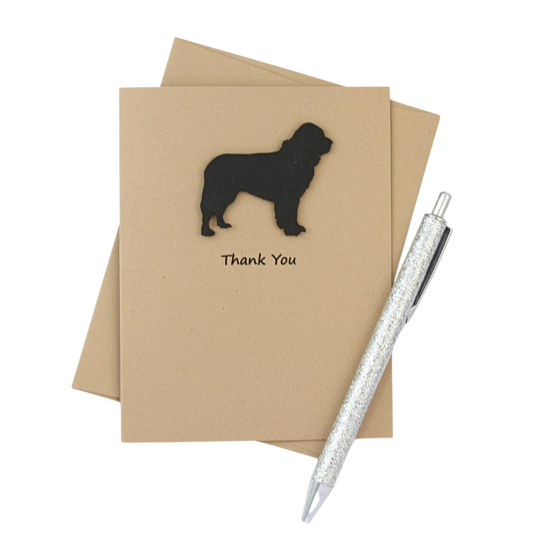 Newfoundland Dog Thank You Card 10 Pack or Single Card Dog Greeting Cards Dog Thank You Cards