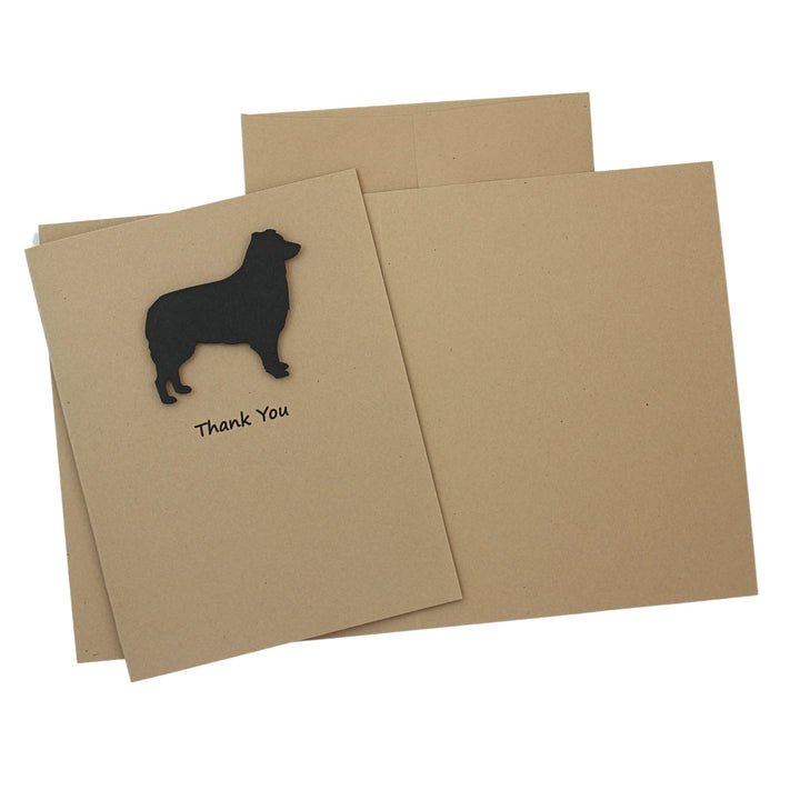 Border Collie Thank You Card 10 Pack or Single Card Dog Greeting Cards Dog Thank You Card