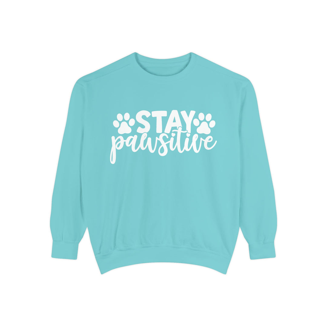 Stay Pawsitive - Comfort Colors Sweatshirt Sizes S-XL - relaxed fit Pet Lover clothing