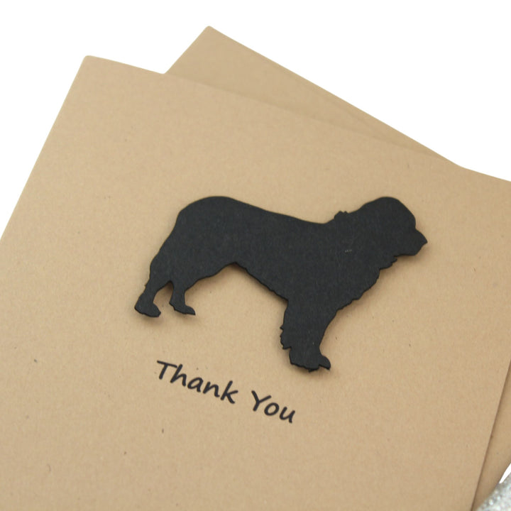 Newfoundland Dog Thank You Card 10 Pack or Single Card Dog Greeting Cards Dog Thank You Cards