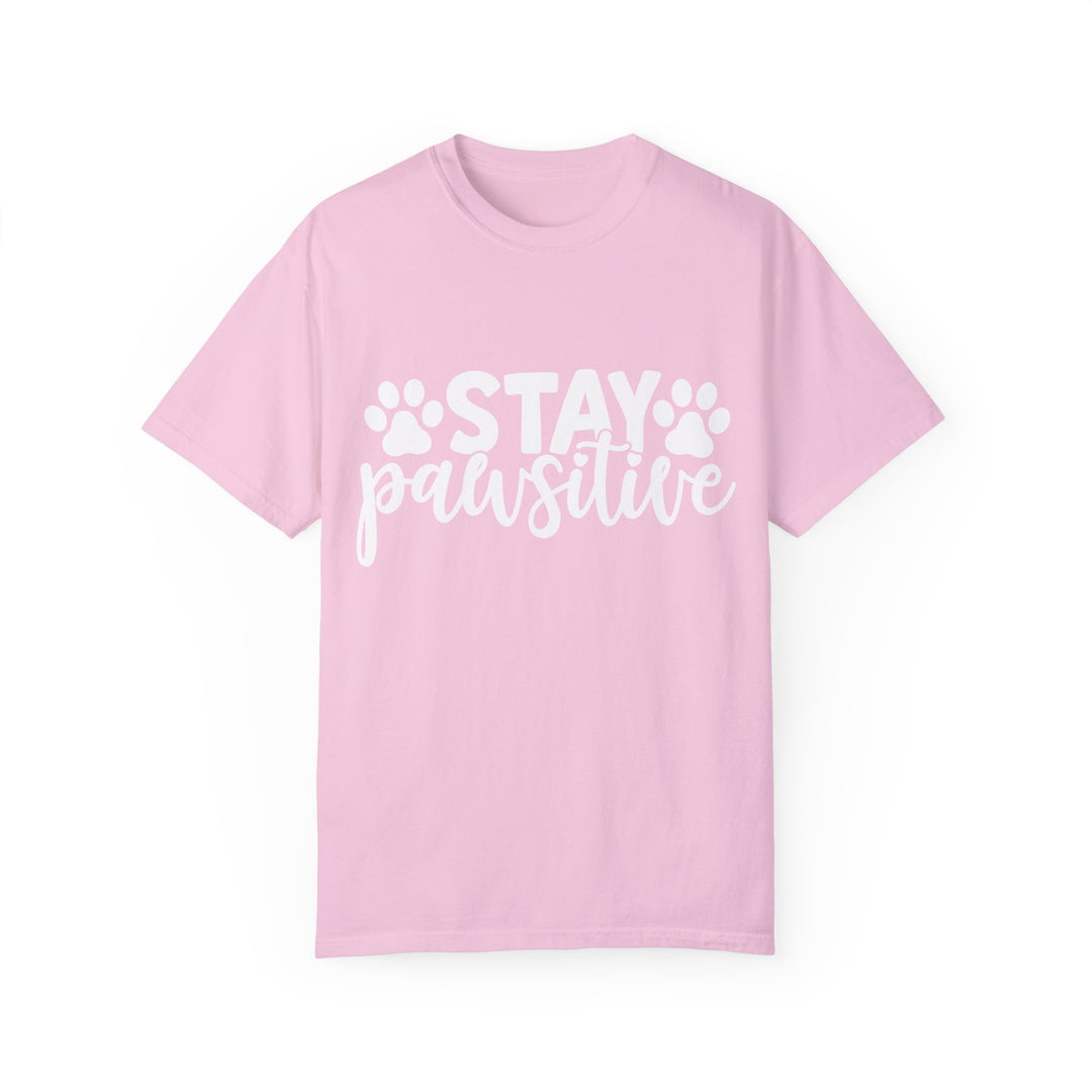 Stay Pawsitive Comfort Colors t-shirt Sizes 2XL-4XL Multiple Colors