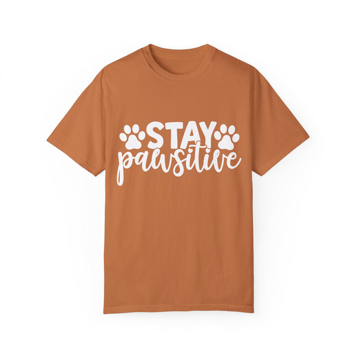 Stay Pawsitive Comfort Colors t-shirt Sizes 2XL-4XL Multiple Colors