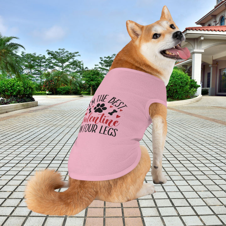 Valentine's Day Pet Tank - I'm the Best Valentine on Four Legs - Multiple colors and sizes available