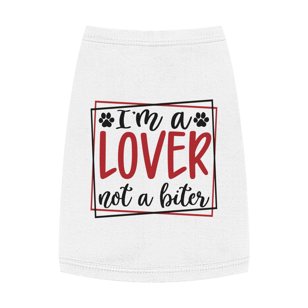 Valentine's Day Pet Tank - I'm a Lover not a biter - Multiple colors and sizes available