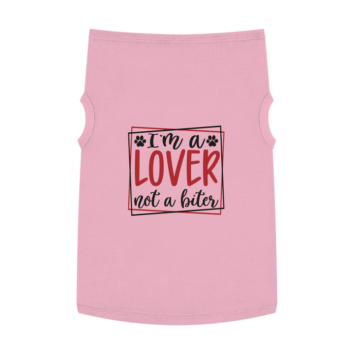 Valentine's Day Pet Tank - I'm a Lover not a biter - Multiple colors and sizes available