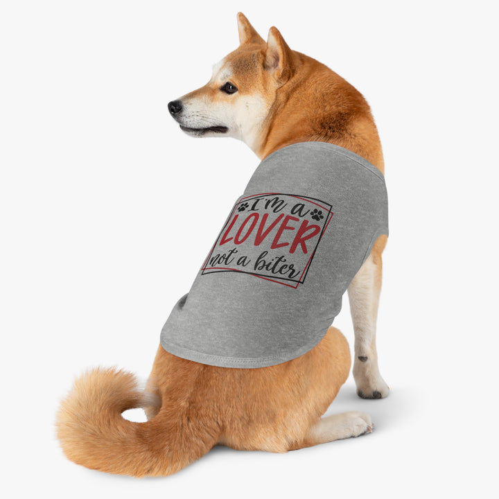 Valentine's Day Pet Tank - I'm a Lover not a biter - Multiple colors and sizes available