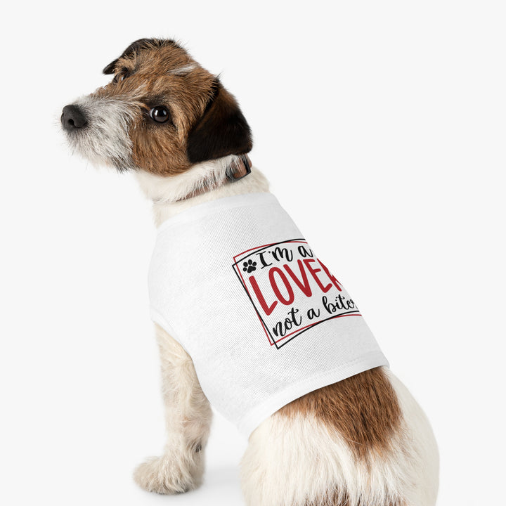 Valentine's Day Pet Tank - I'm a Lover not a biter - Multiple colors and sizes available