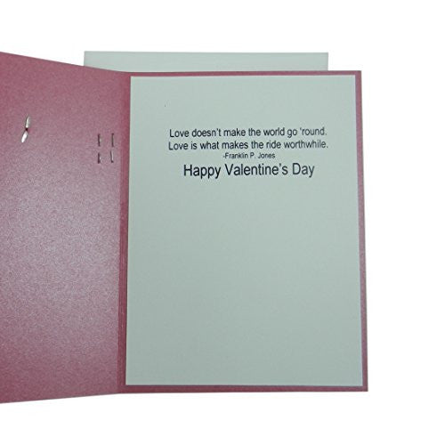 Valentine's Day Greeting Card - Pink Valentine - XOXO - Handmade Valentine's Card - Love Card - Embellish by Jackie