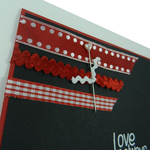 Valentine's Day Greeting Card - Handmade Valentine - Love Always - Handmade Valentine's Card - Embellish by Jackie