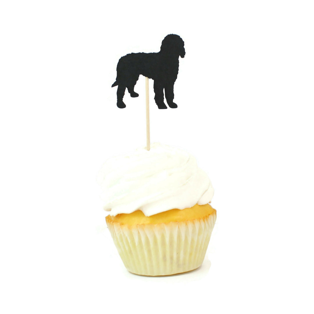 Doodle Cupcake Toppers Set of 12 | Labradoodle Party Decorations | Dog Birthday Decor | Goldendoodle Bernedoodle