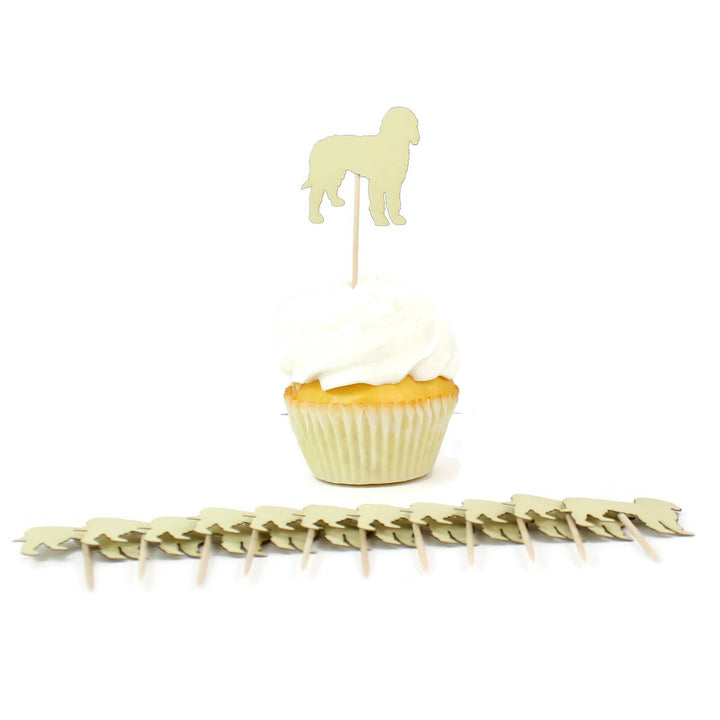 Doodle Cupcake Toppers Set of 12 | Labradoodle Party Decorations | Dog Birthday Decor | Goldendoodle Bernedoodle