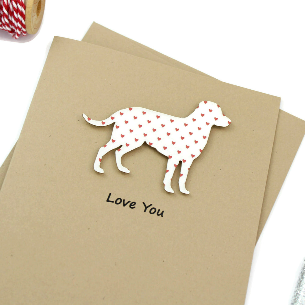 Custom Dog Valentine's Day Greeting Card