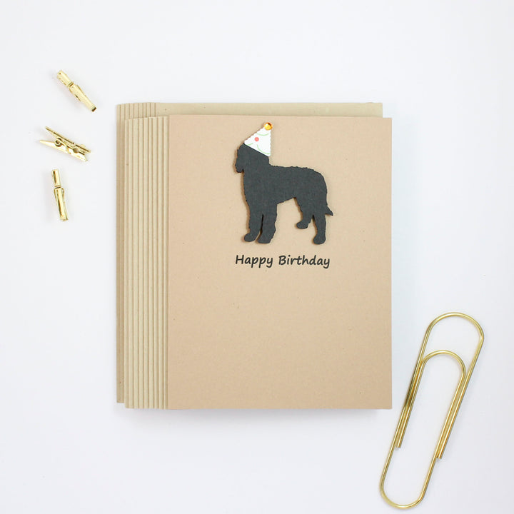 Bernedoodle Birthday Card | Handmade Labradoodle Greeting Cards| Single or 10 Pack | Choose Inside