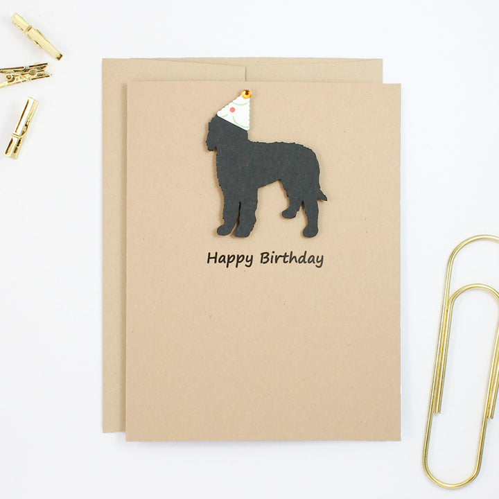 Bernedoodle Birthday Card | Handmade Labradoodle Greeting Cards| Single or 10 Pack | Choose Inside