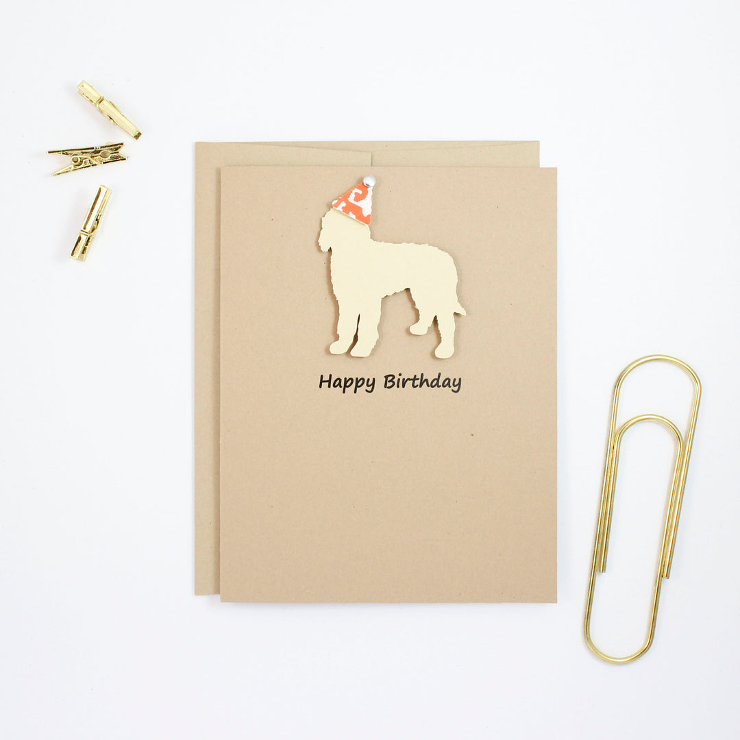 Goldendoodle Birthday Card | Handmade Labradoodle Greeting Cards| Single or 10 Pack | Choose Inside