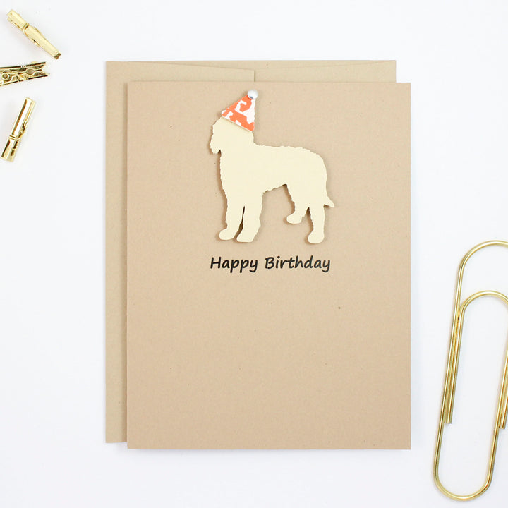 Goldendoodle Birthday Card | Handmade Labradoodle Greeting Cards| Single or 10 Pack | Choose Inside