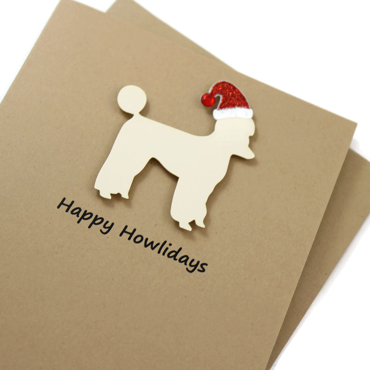 Poodle Christmas Card