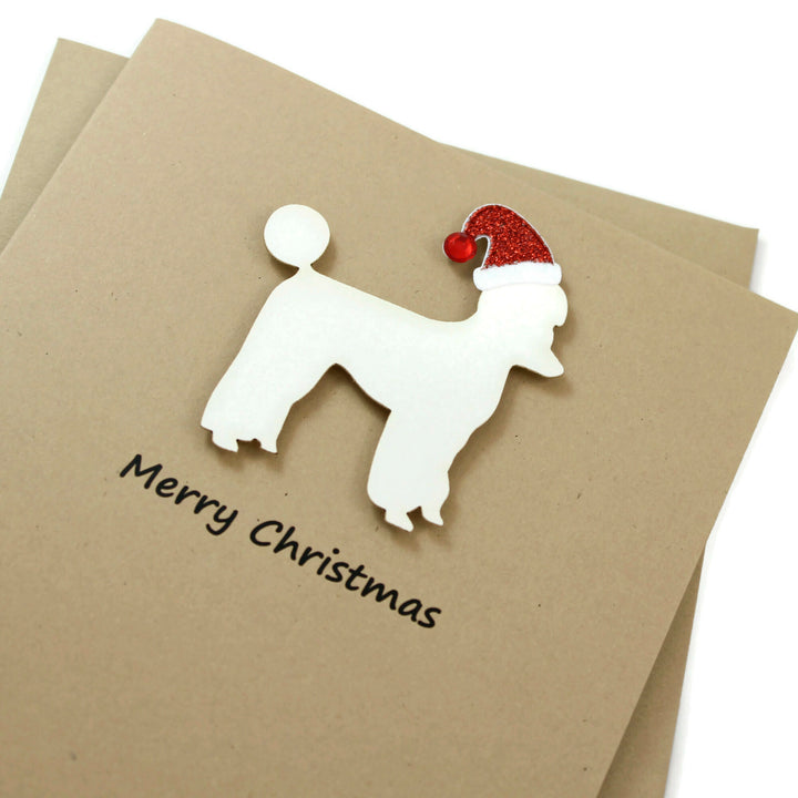 Poodle Christmas Card