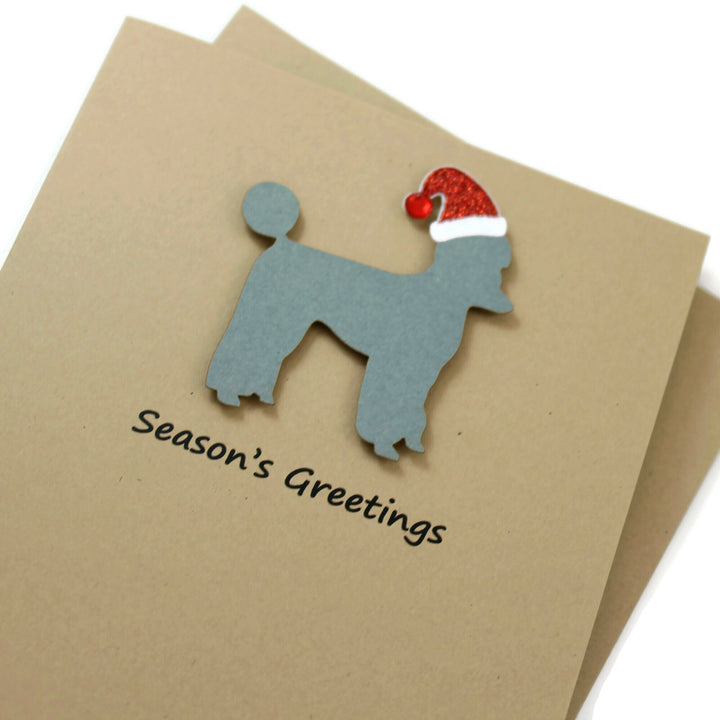 Poodle Christmas Card