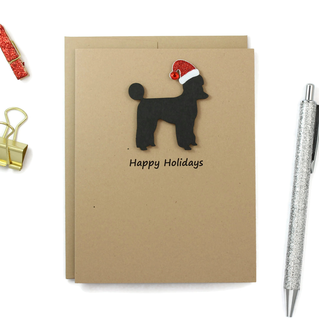 Poodle Christmas Card