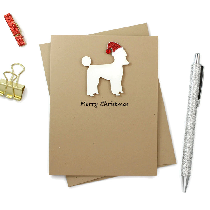 Poodle Christmas Card