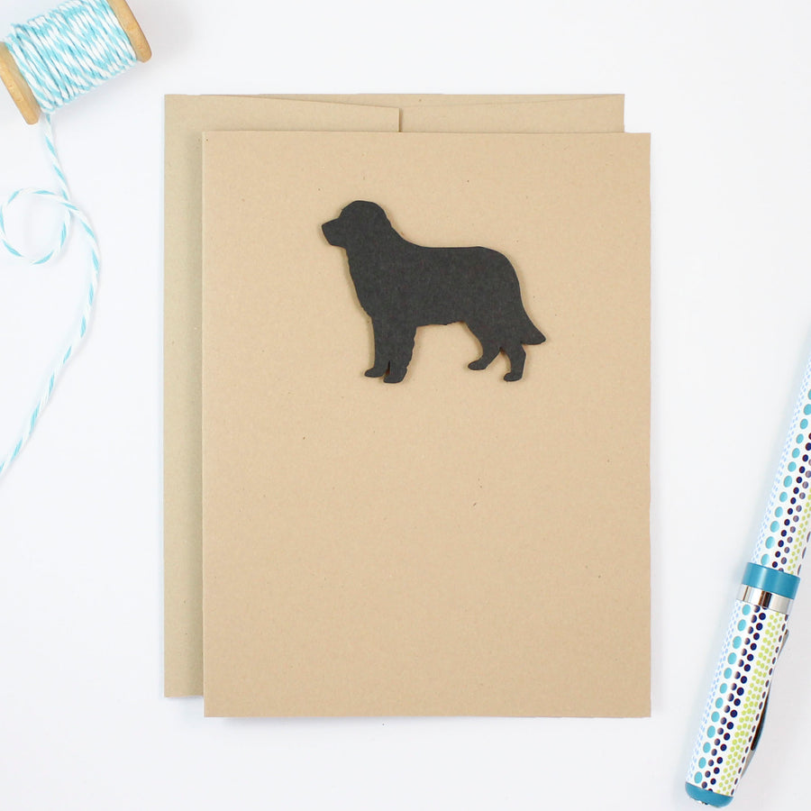 Golden Retriever Blank Cards | Handmade Black Dog Kraft Notecards | Single or 10 Pack | Dog Lover - Embellish by Jackie