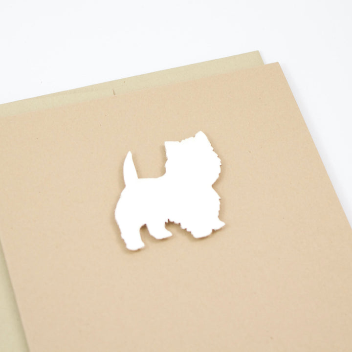 West Highland White Terrier Blank Cards | Handmade Westie Dog Notecards | Single Card or 10 Pack