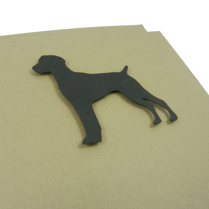 German Shorthaired Pointer Blank Notecards | Dog Greeting Card | Single Card - 10 Pack | Kraft Brown - Embellish by Jackie