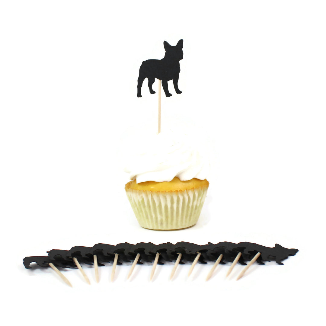 French Bulldog Cupcake Toppers