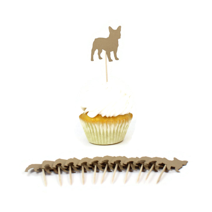 French Bulldog Cupcake Toppers