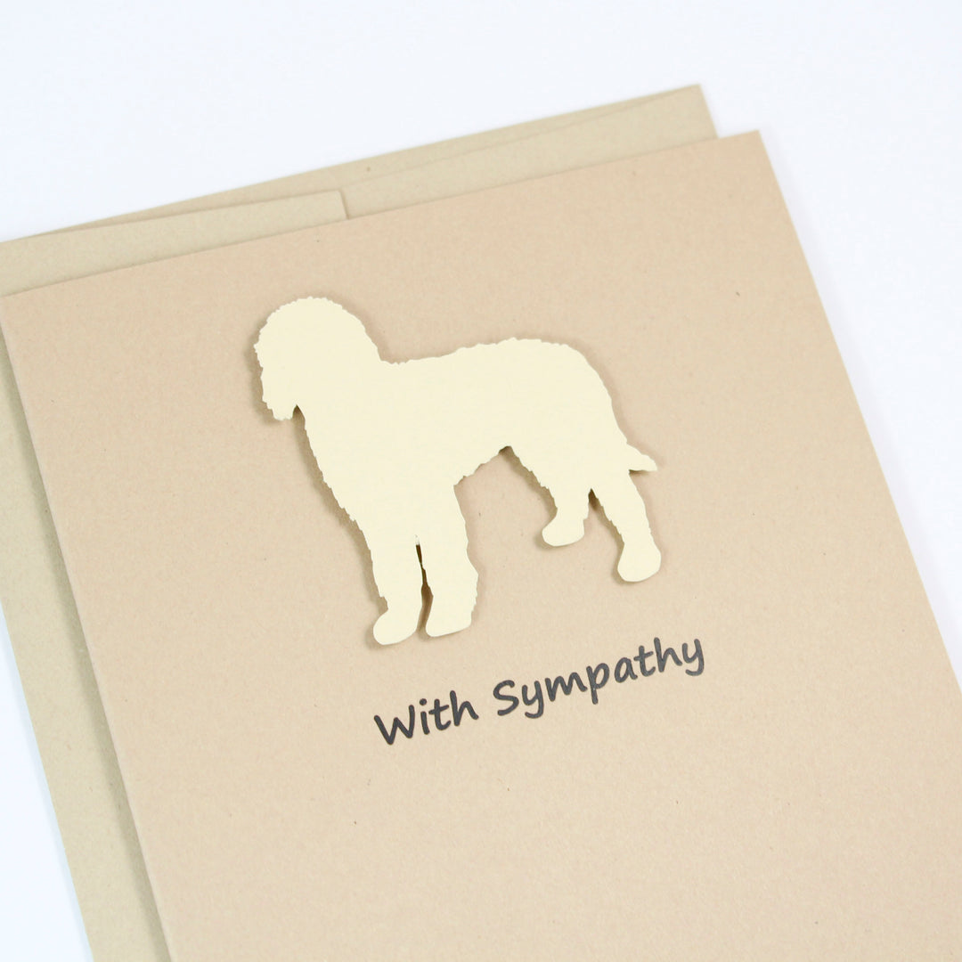 Goldendoodle Sympathy Card | 10 Pack or Single Card | Labradoodle Greeting Cards | Choose Inside