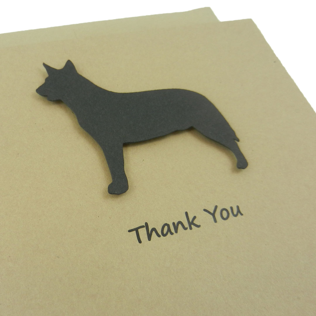 Australian Cattle Dog Thank You Card 10 Pack or Single Card Dog Greeting Cards Dog Thank You Card - Embellish by Jackie