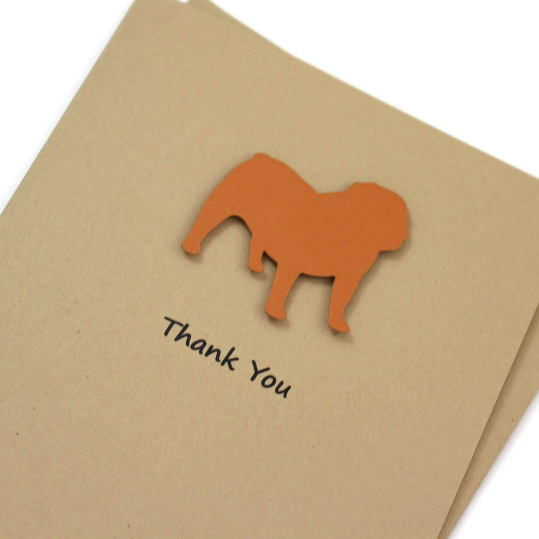 Bulldog Thank You Card