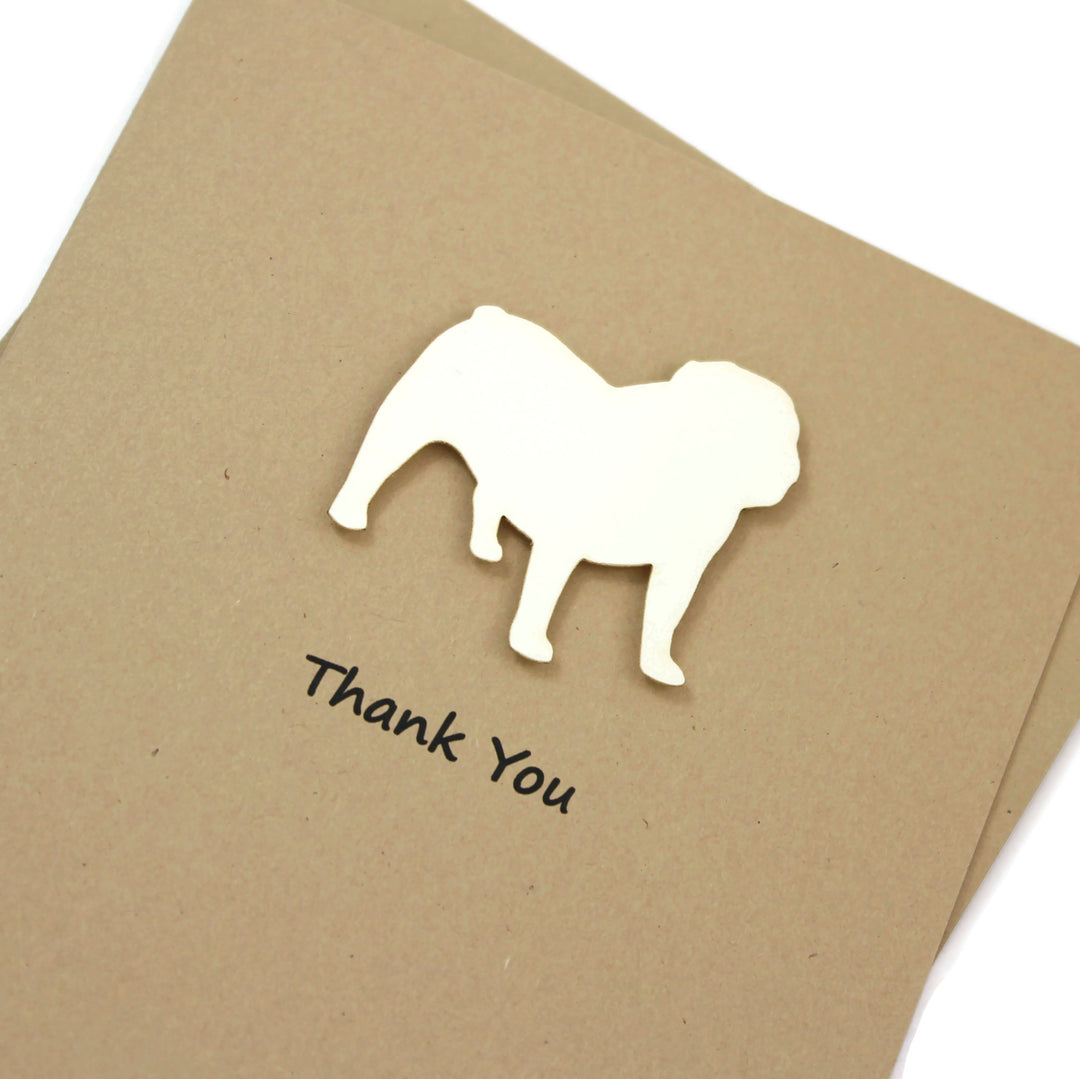 Bulldog Thank You Card