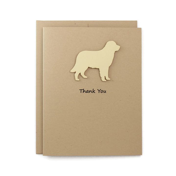 Golden Retriever Thank You Card