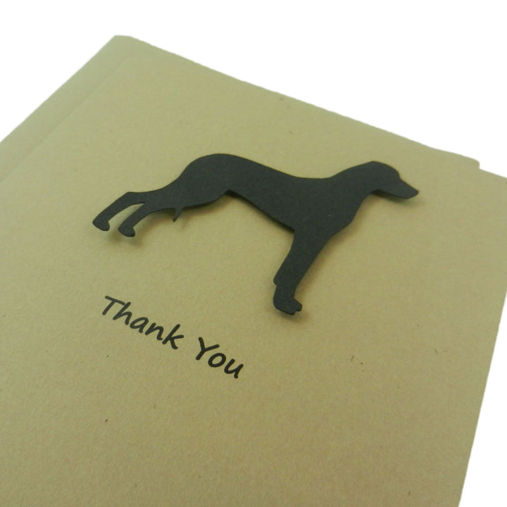 Rhodesian Ridgeback Thank You Cards - Handmade Black Dog Kraft Thank You Note Cards - Embellish by Jackie